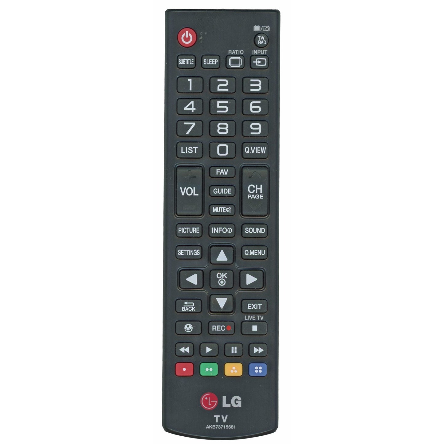 LG AKB73715681 TV Remote Control