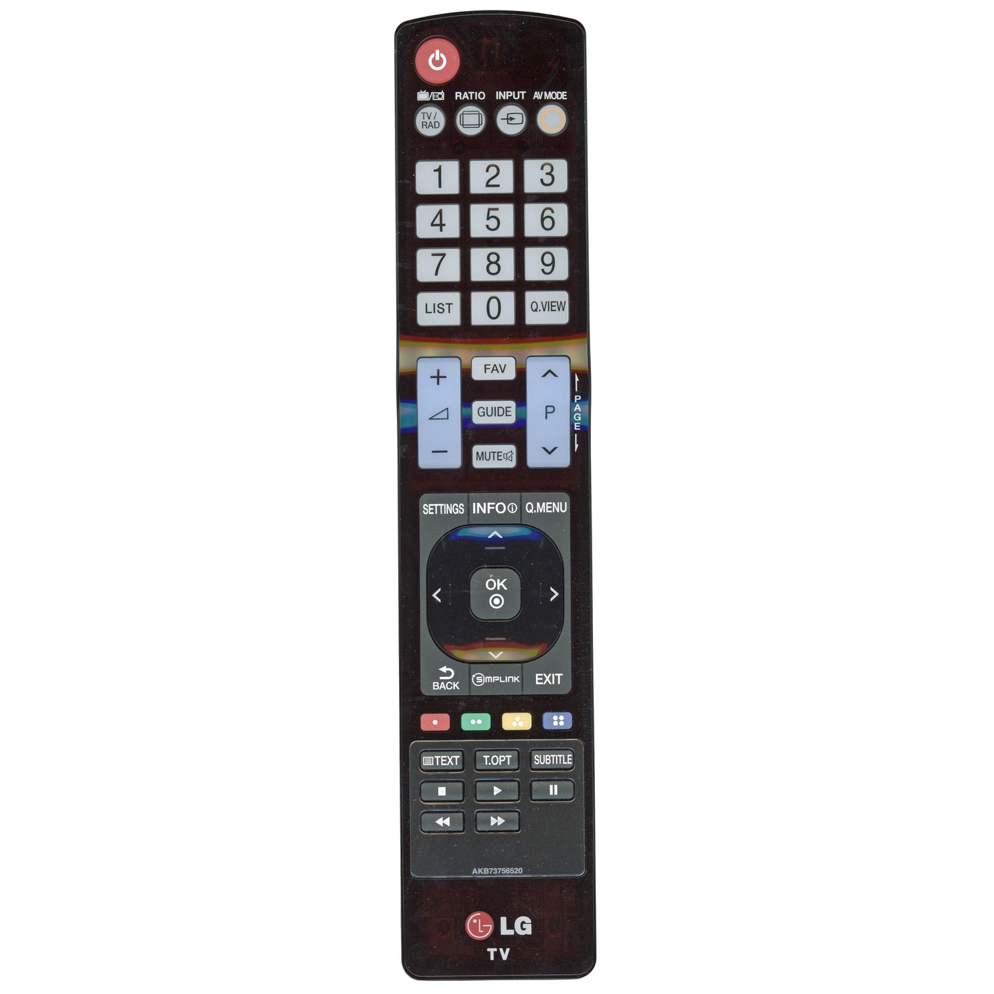 LG AKB73756520 TV Remote Control
