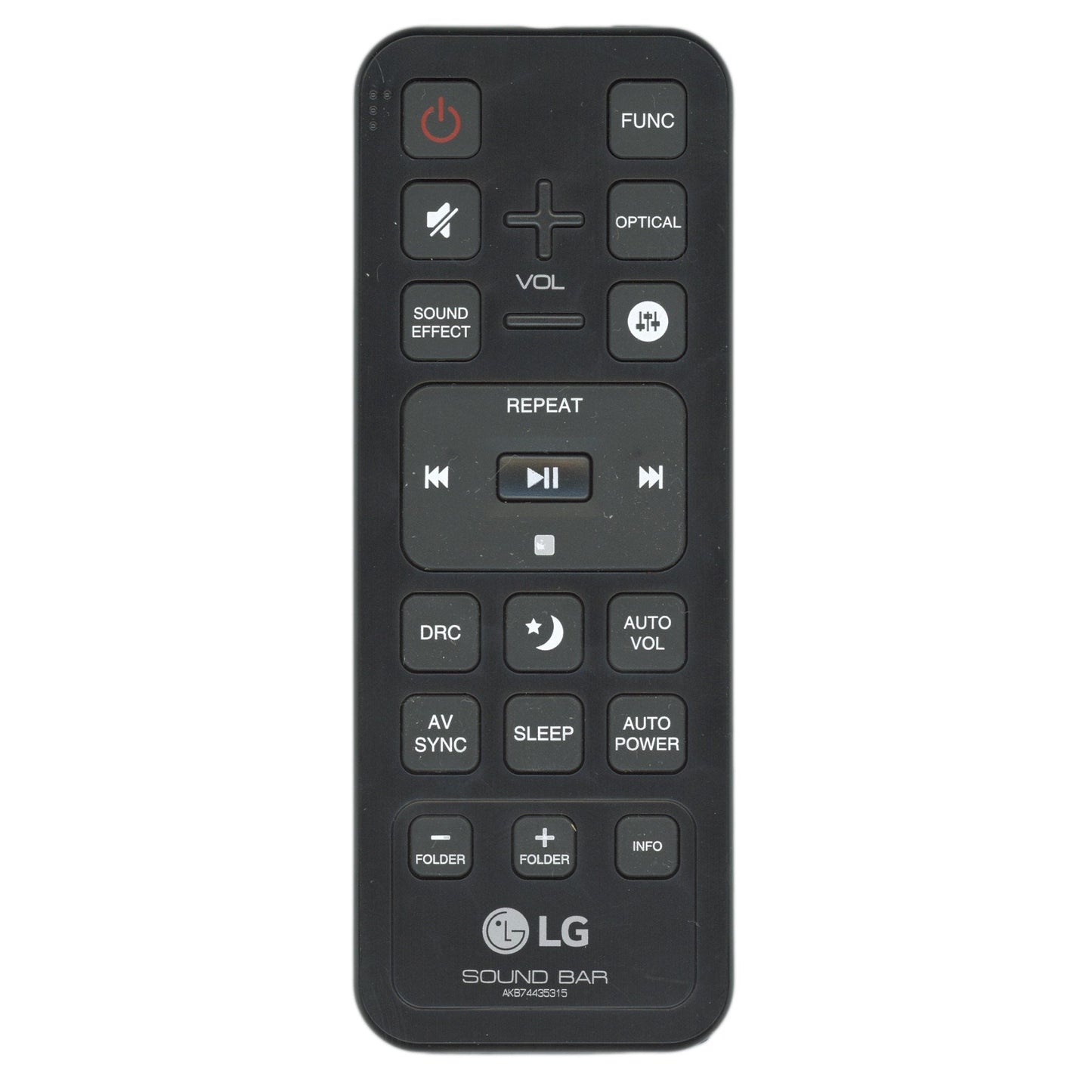LG AKB74435315 Sound Bar Remote Control