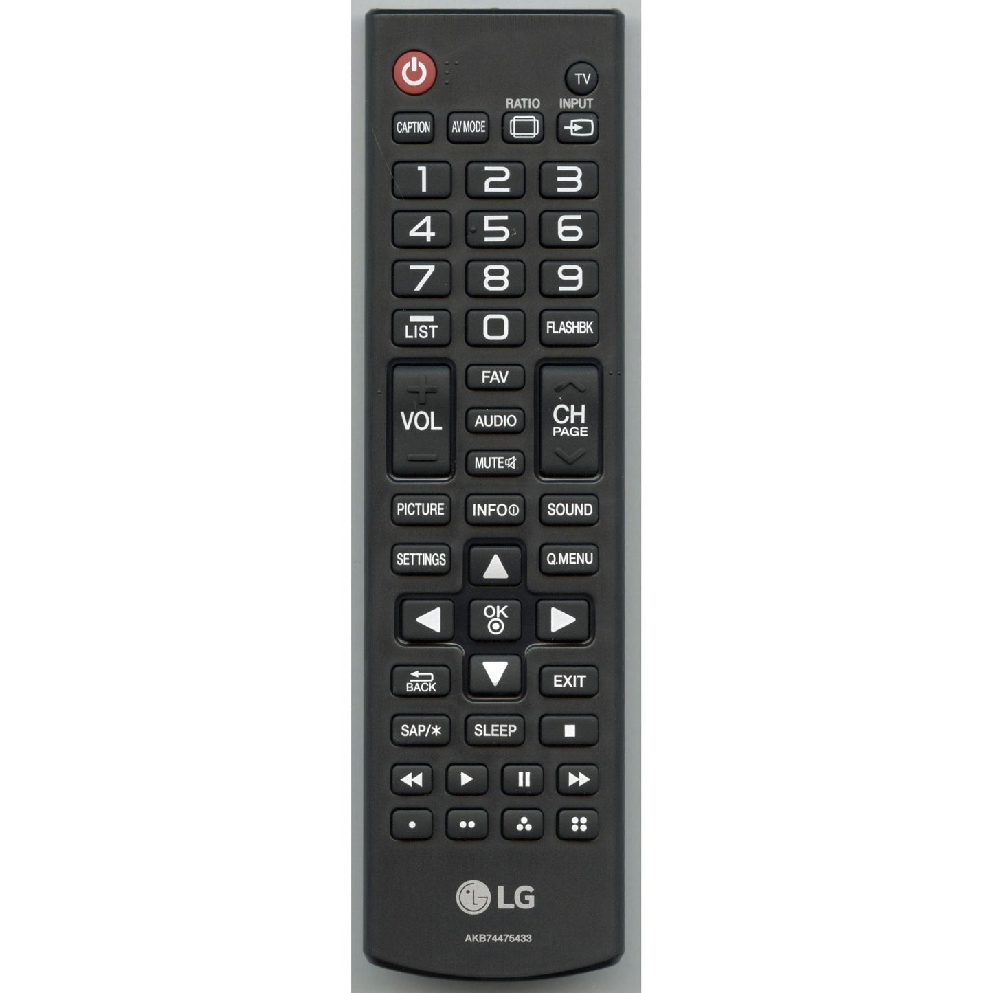 LG AKB74475433 TV Remote Control