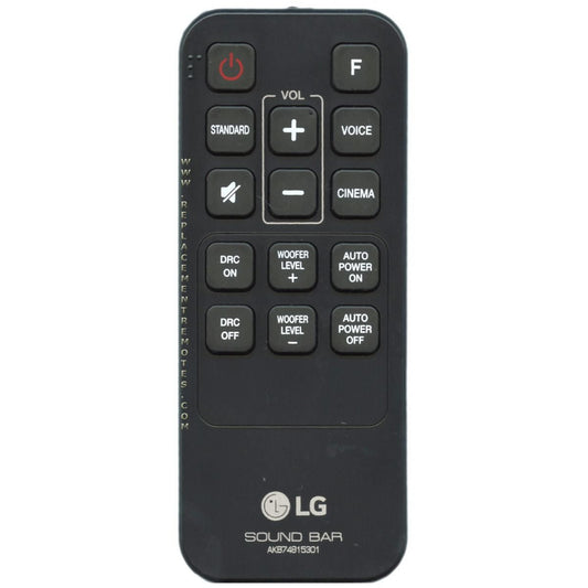 LG AKB74815301 Sound Bar Remote Control for LAS160B, LAS260B, LAS454B and more