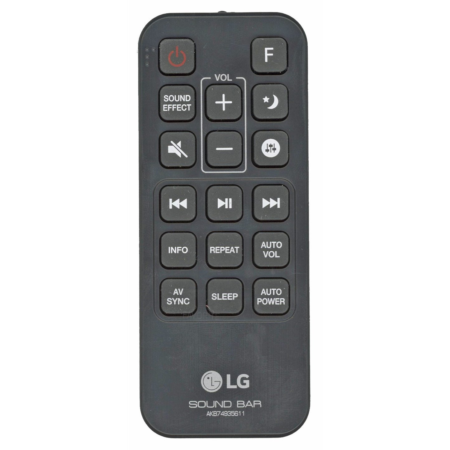 LG AKB74935611 Sound Bar Remote Control