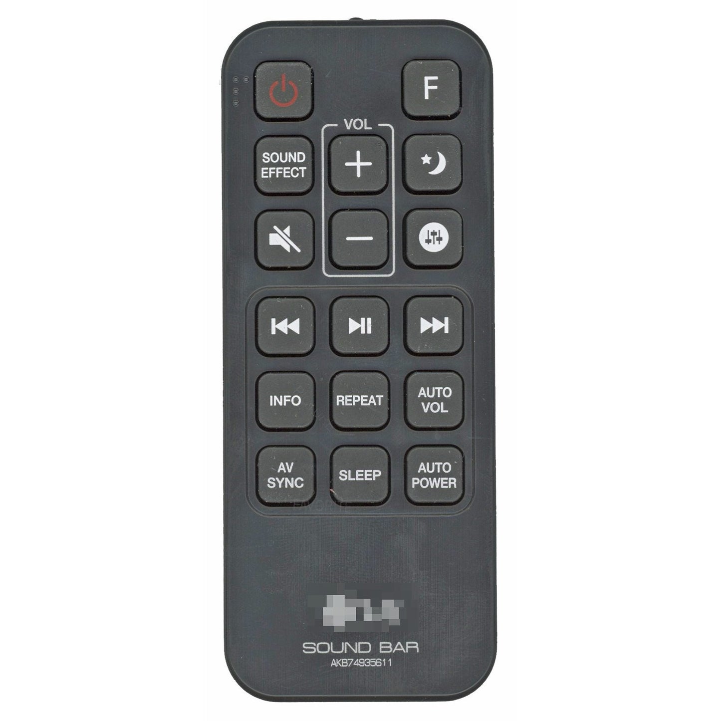 LG AKB74935611 Sound Bar Remote Control