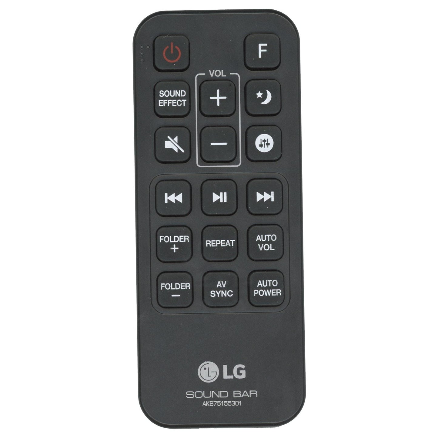 LG AKB75155301 Sound Bar Remote Control