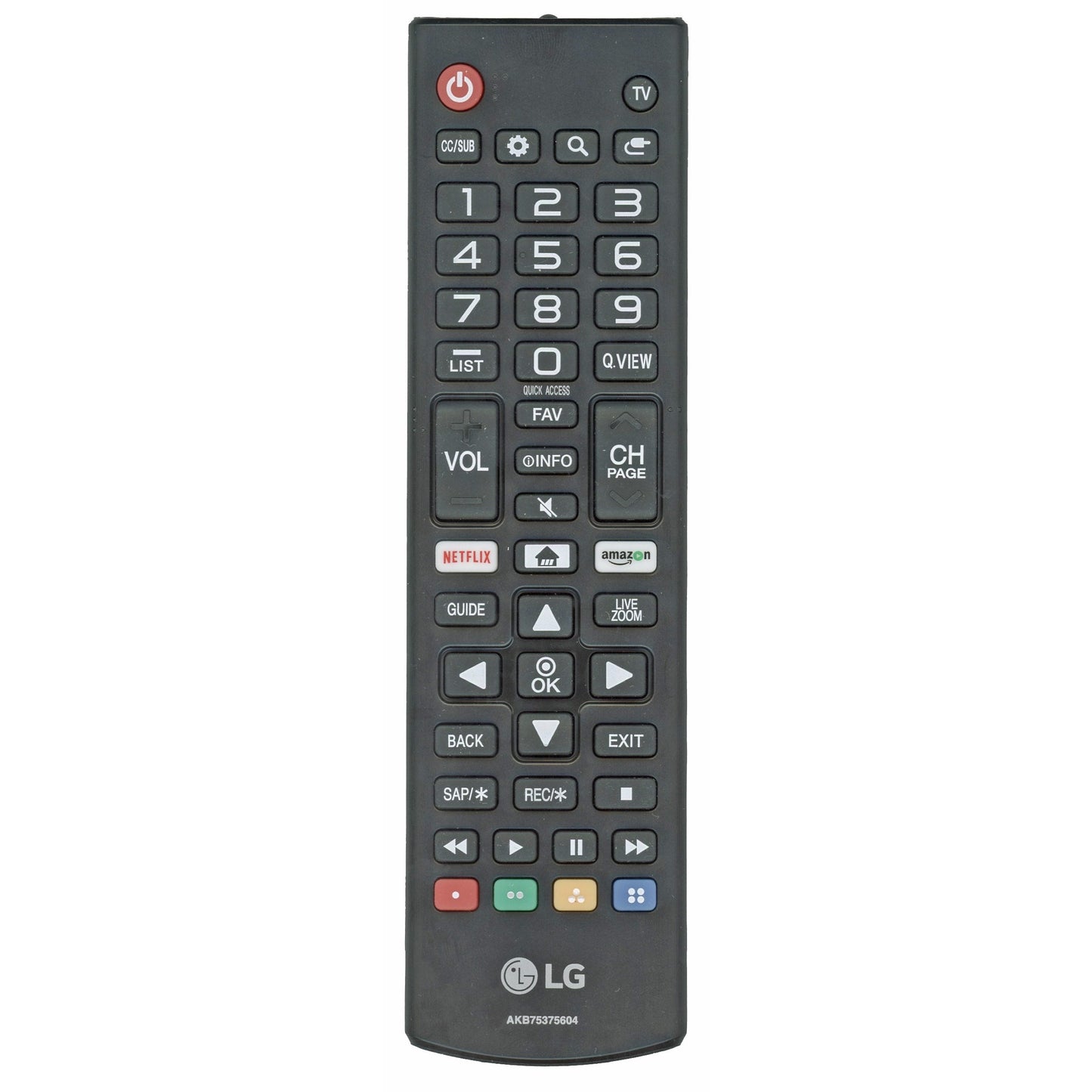 LG AKB75375604 TV Remote Control | IR | Netflix | Prime Video - AGF76631070