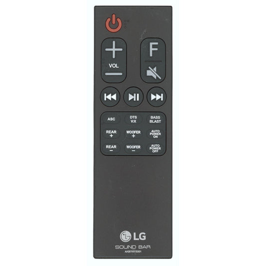 LG AKB75515301 Sound Bar Remote Control