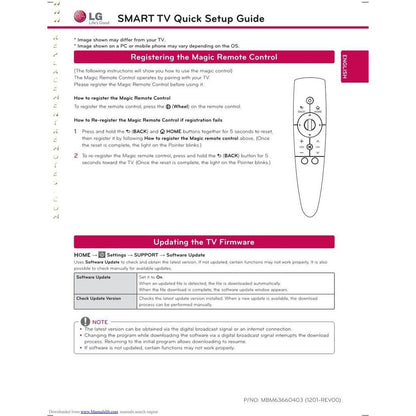 LG ANMR3005 TV Remote Control