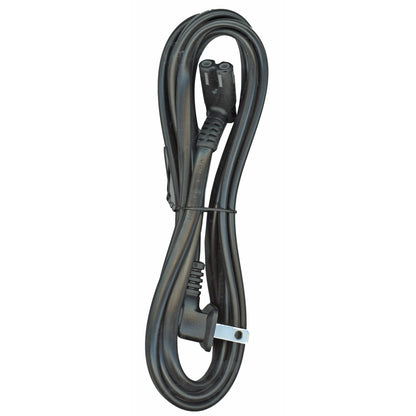 LG TV AC Power Cable | Right-Angle C7 Figure-8 Female to Right-Angle 2-Prong Male | Non-Polarized - EAD63505502