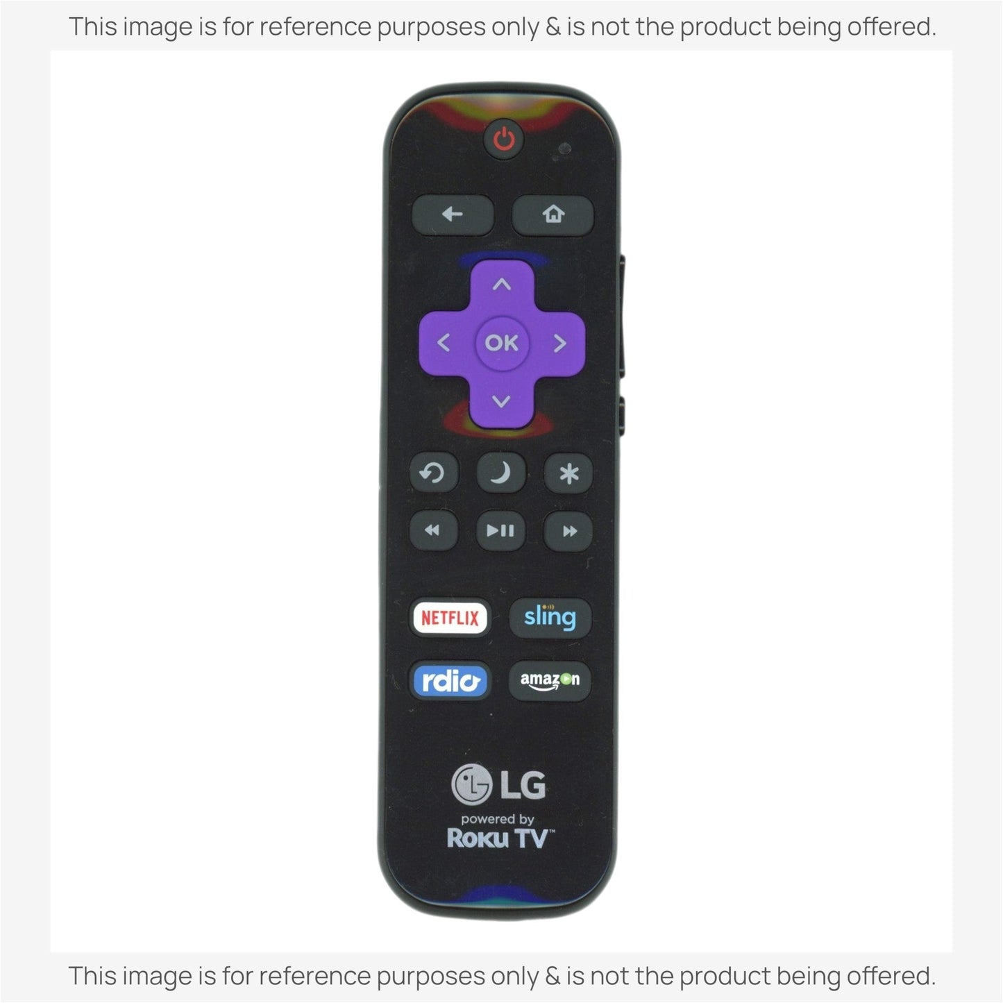 Substitute for LG LF-RCRUS-16 ROKU TV Remote Control 398GR10BELG00U [RRLF16]