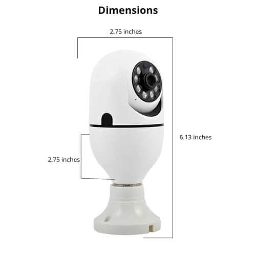 LifeWare Wireless 360-Degree Light Bulb Security Camera