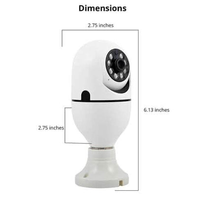 LifeWare Wireless 360-Degree Light Bulb Security Camera