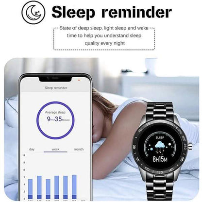 LIGE Steel Band Smart Watch