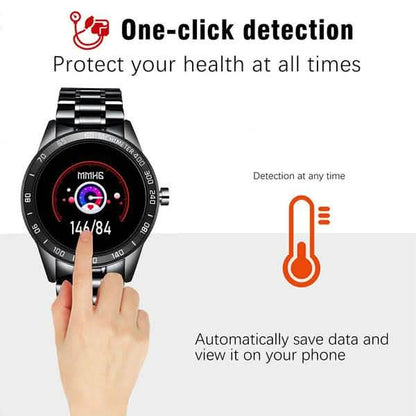 LIGE Steel Band Smart Watch