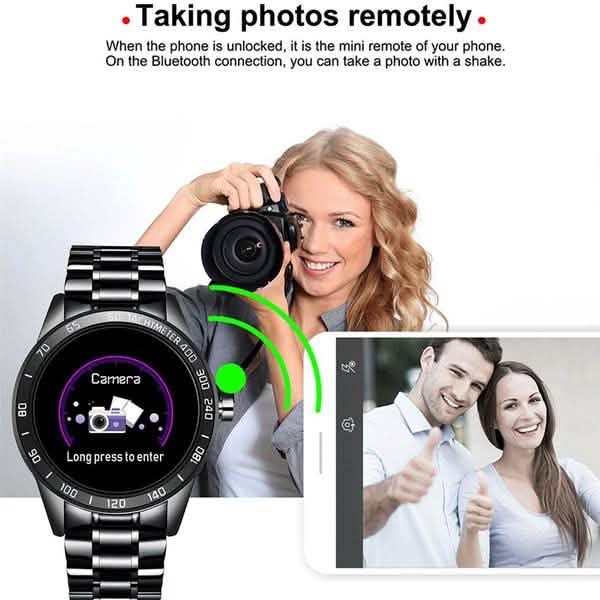 LIGE Steel Band Smart Watch