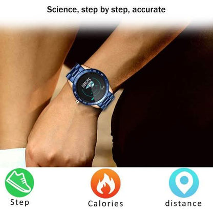 LIGE Steel Band Smart Watch