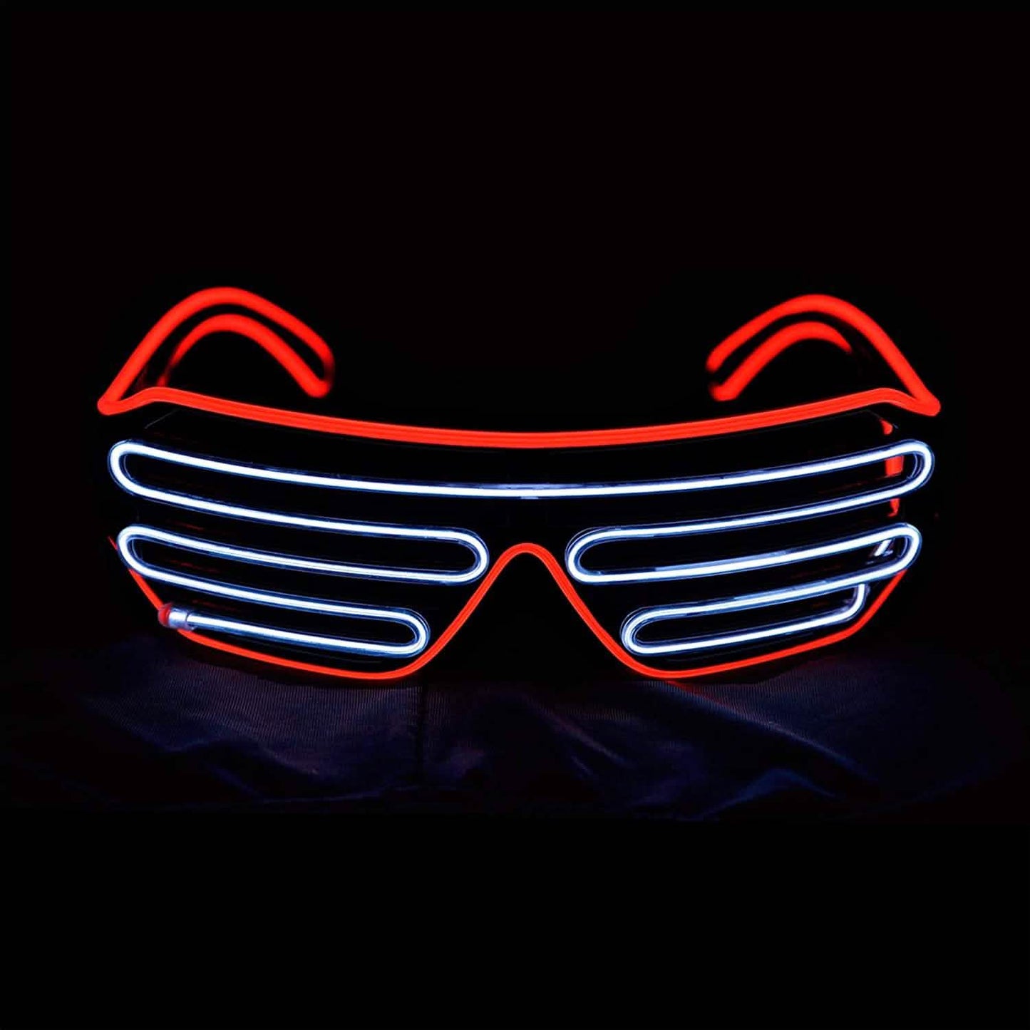Light Up Shutter Neon Rave Flashing LED Sunglasses