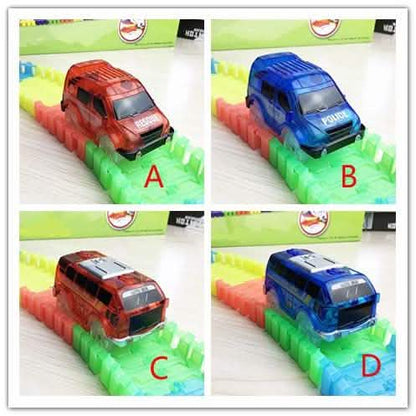 Light Up Toy Car Track Accessories Racing Car with 5 Flashing LED Lights