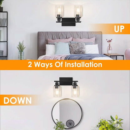 Light Wall Scone Lighting with Clear Glass
