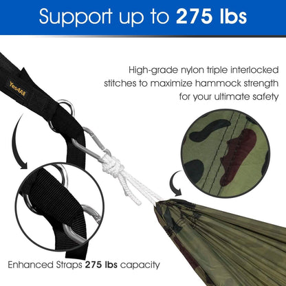 Lightweight Camping Hammock with Strap & Carry Bag