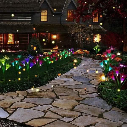 Lily Flower Multi-Color Changing LED Solar Powered Lights