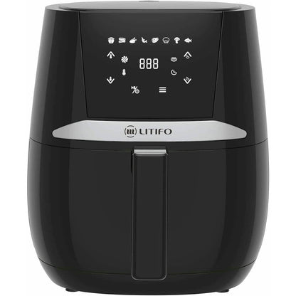 LITIFO 4.5QT Air Fryer with Digital LED Touch Screen Single Basket System