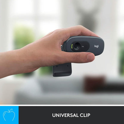 Logitech C270 HD 720P/30Fps Webcam for Education (Refurbished)