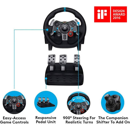 Logitech G29 Driving Force Racing Wheel and Floor Pedals (Refurbished)