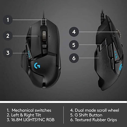 Logitech G502 Gaming Mouse (Refurbished)