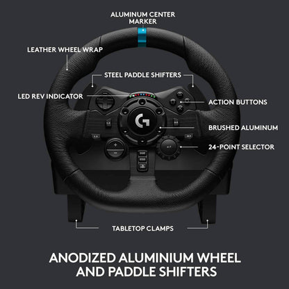 Logitech G923 Racing Wheel and Pedals (Refurbished)