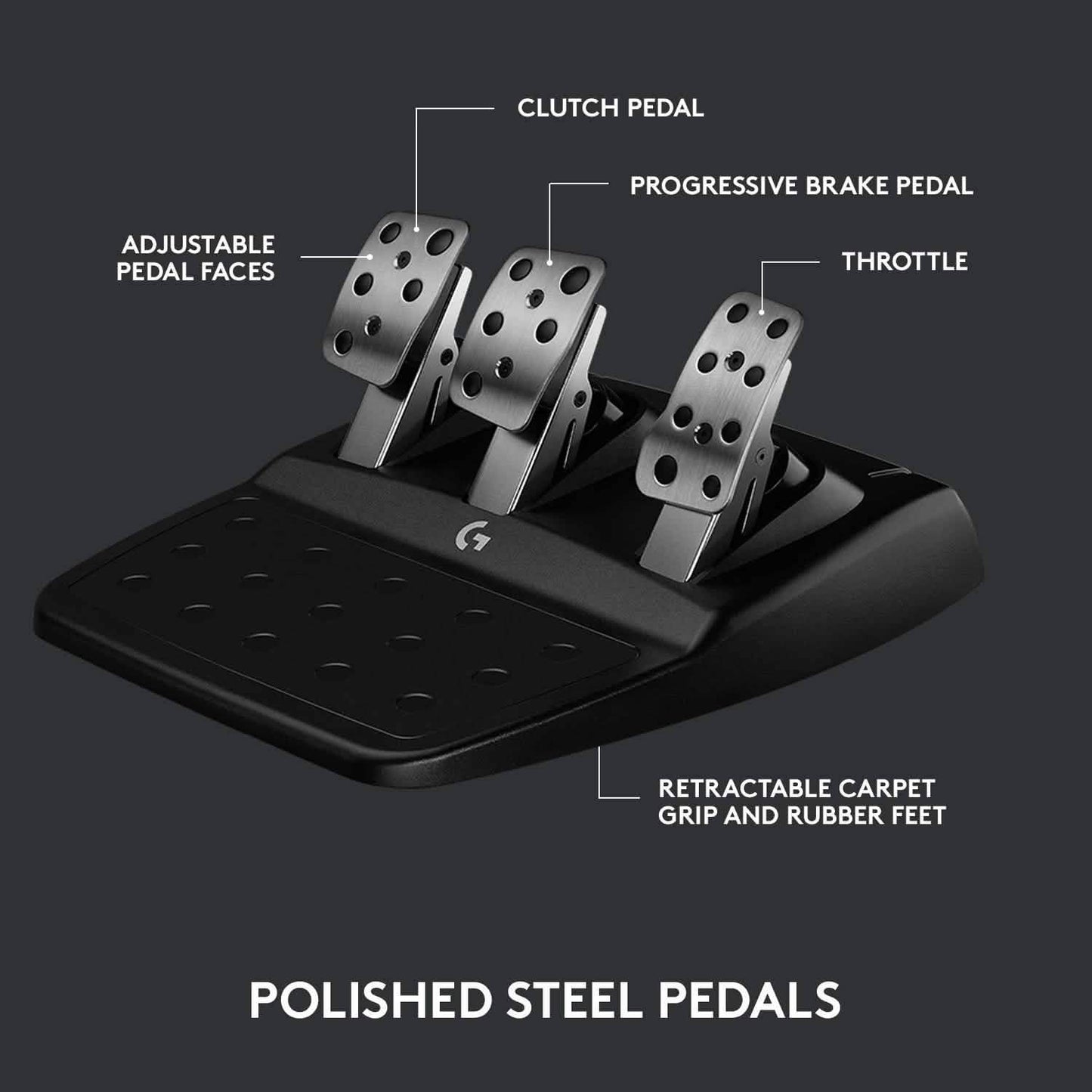 Logitech G923 Racing Wheel and Pedals (Refurbished)