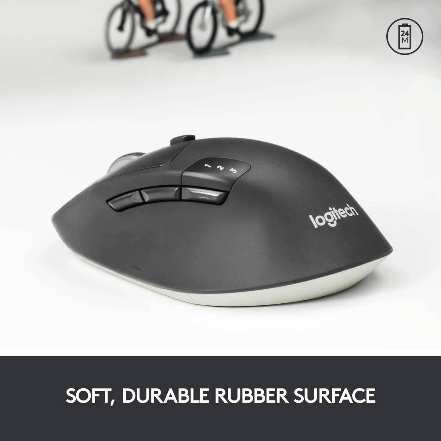 Logitech M720 Wireless Triathlon Mouse with USB Unifying Receiver (Refurbished)