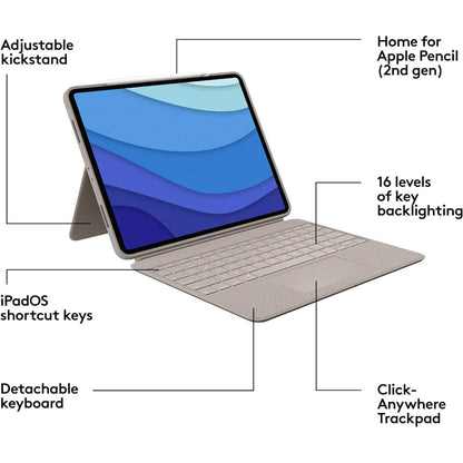 Logitech Slim Folio Bluetooth Keyboard Case for iPad (10th Generation) with Integrated Wireless Keyboard (Refurbished)