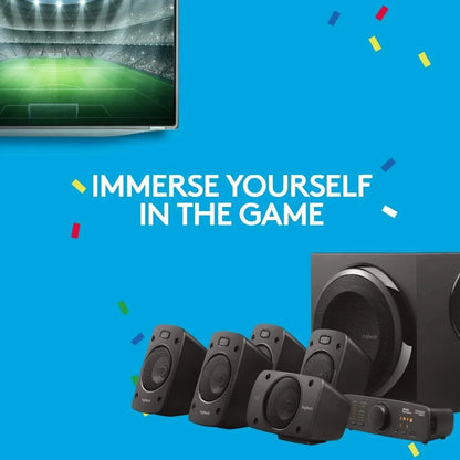 Logitech Z906 5.1 Surround Sound Speaker System - THX, Dolby Digital and DTS Digital Certified (Refurbished)