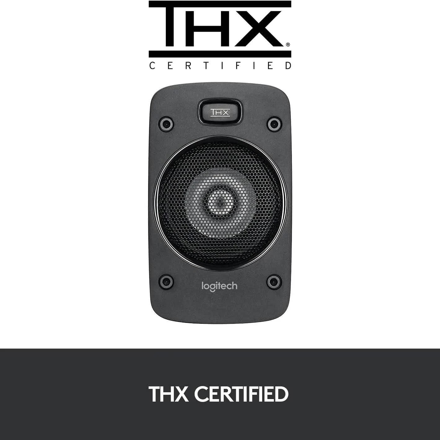 Logitech Z906 5.1 Surround Sound Speaker System - THX, Dolby Digital and DTS Digital Certified (Refurbished)