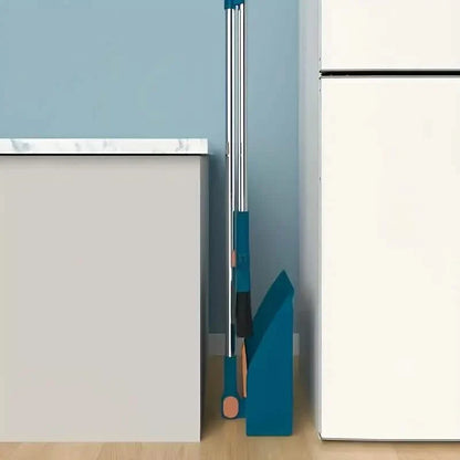 Long Handle Rotating Broom and Dustpan Set with Comb Tooth