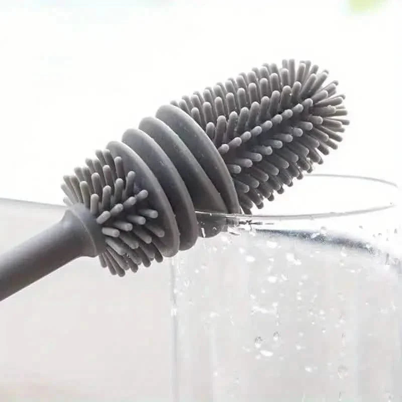 Long-Handle Silicone Cup & Bottle Brush