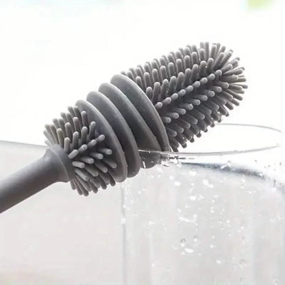 Long-Handle Silicone Cup & Bottle Brush