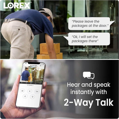 Lorex Indoor/Outdoor 4K IP Security Camera  (Refurbished)