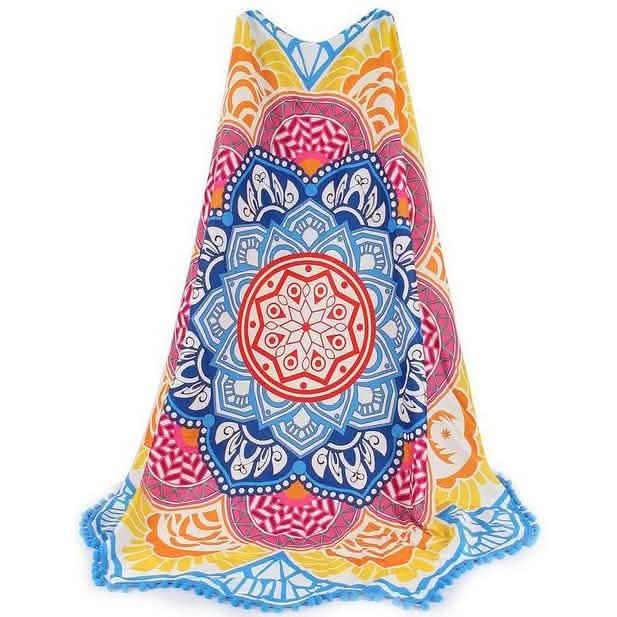 Lotus Flower Beach Throw
