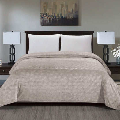 Louvre Blanket-Beige-Queen