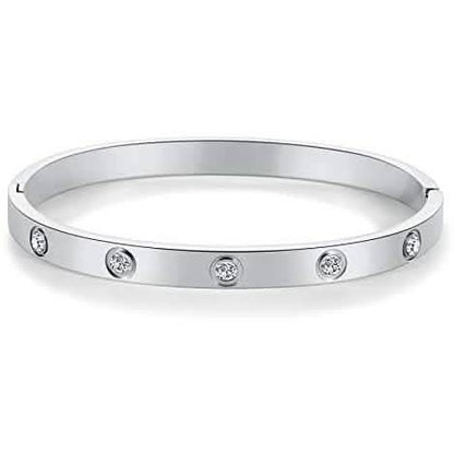 Love Friendship Bracelet Bangle with Cubic Zirconia Stones