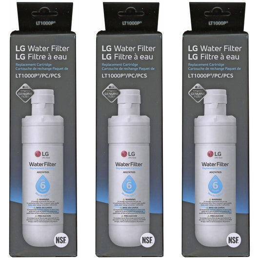 LG 3-pack LT1000P Replacement Water Filters - ADQ75795105