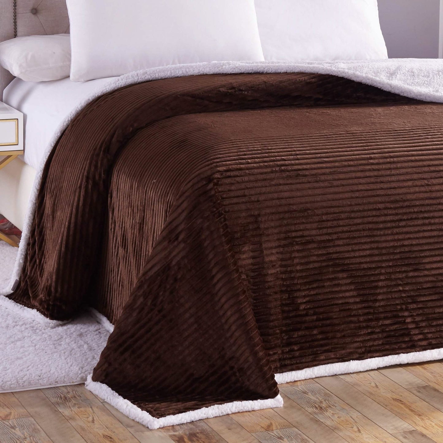 Luxurious Reversible Designer Sherpa
