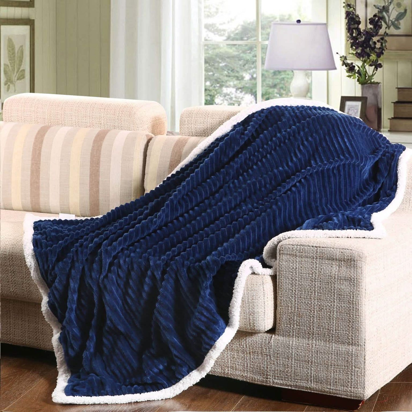Luxurious Reversible Designer Sherpa