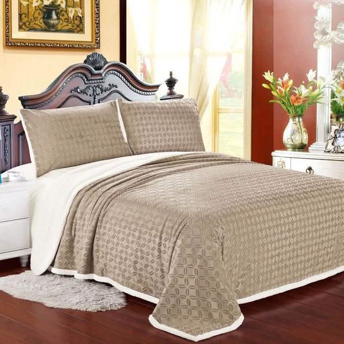 Luxurious Reversible Designer Sherpa Blanket