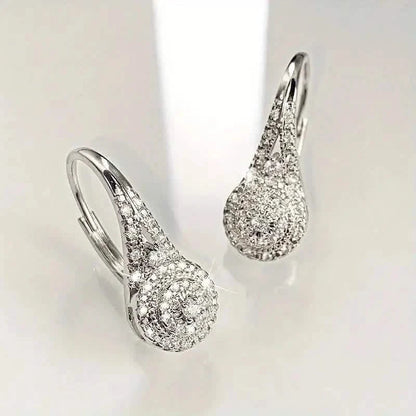 Luxury Eight Heart Earrings with Cubic Zirconia