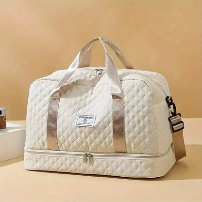 Luxury Large Capacity Duffel Bag – Versatile Shoulder & Crossbody Tote With Dual Side Pockets