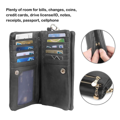Luxury Women's Leather Clutch Wallet