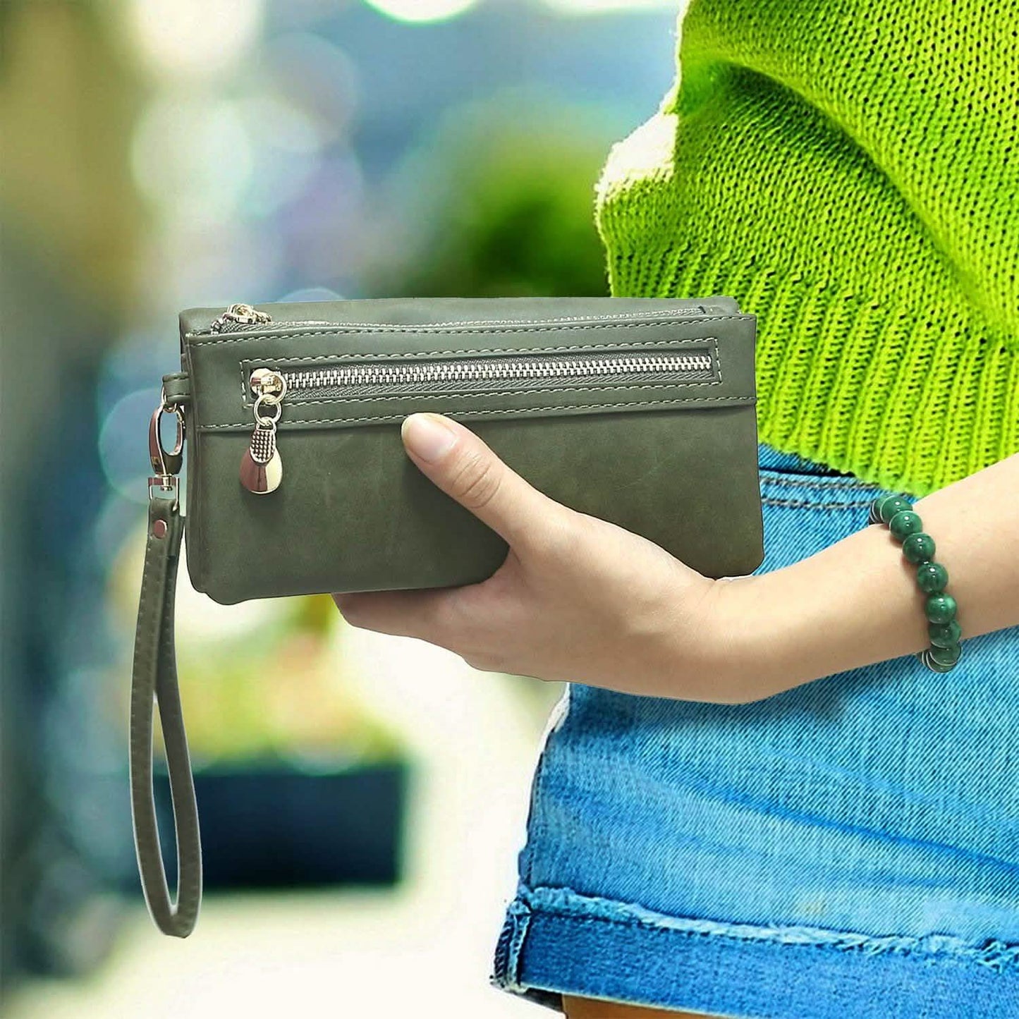 Luxury Women's Leather Clutch Wallet