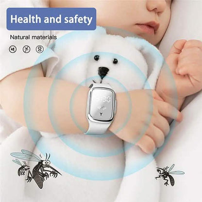 M2 Rechargeable Natural Ultrasonic Mosquito Repellent Watch